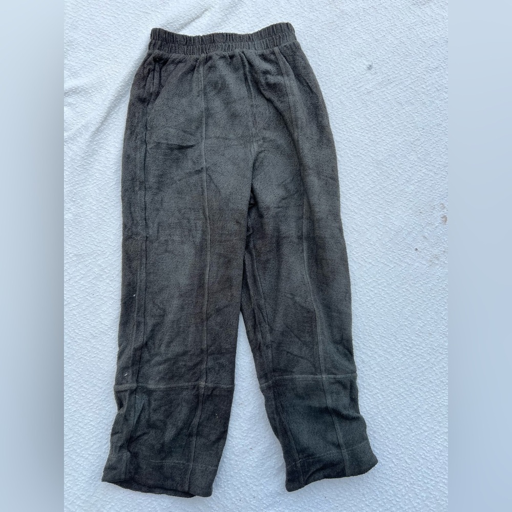 Free People FP Beach Olive Terry Cloth Lounge Pants - Medium